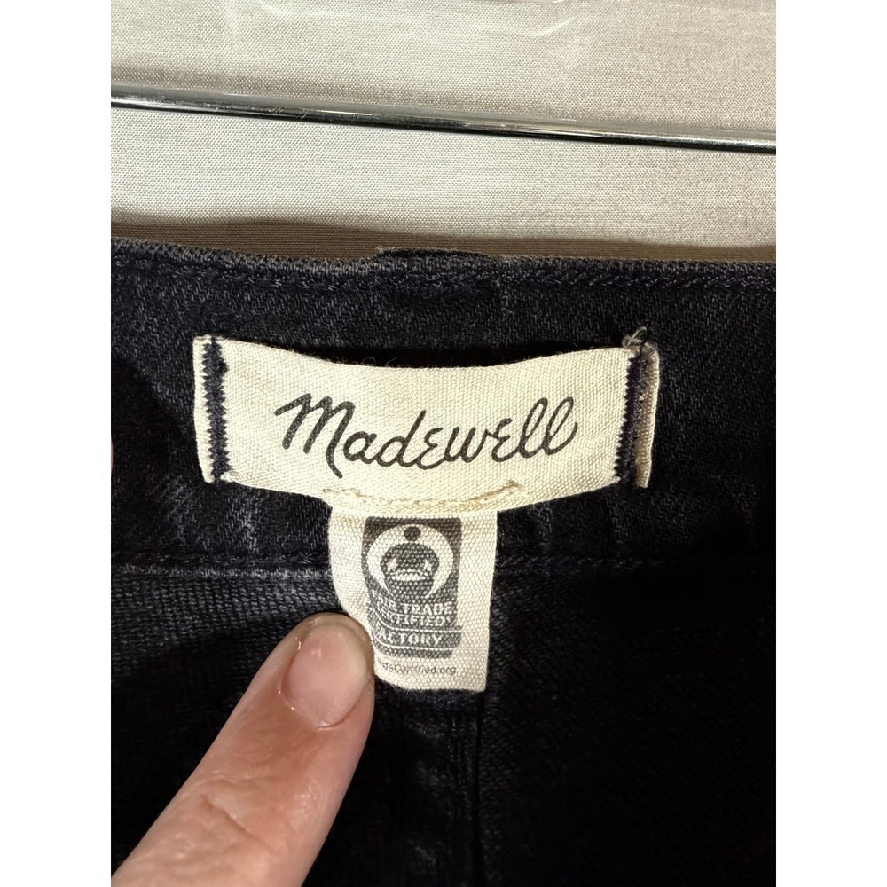 Madewell 90s Straight Leg Jeans Faded Black High Rise Denim Size 28 - Picture 5 of 8